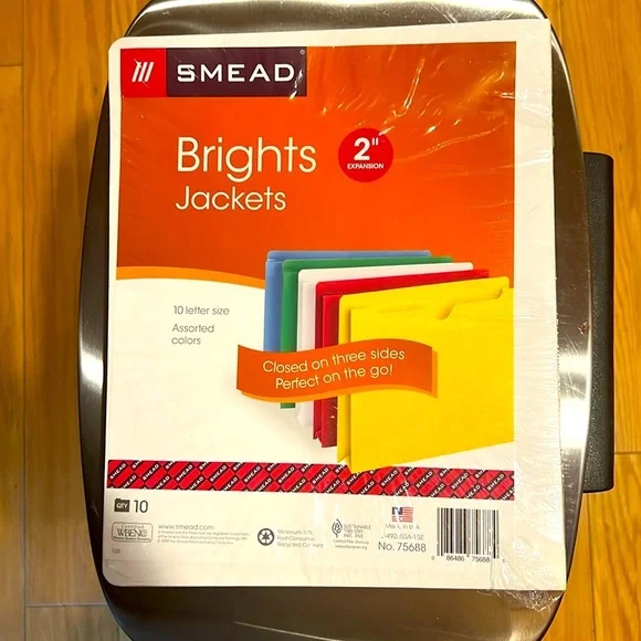 SMEAD. Bright Jackets. 2” Expansion