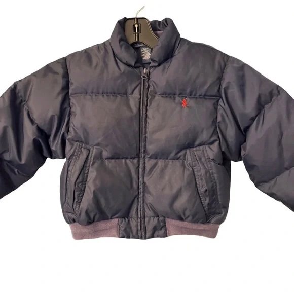 POLO RALPH LAUREN Boys Navy BLUE PUFFER DOWN JACKET YOUTH SIZE 6