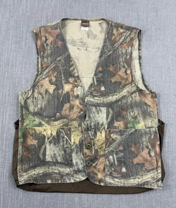 Ranger Advantage Timber Camo Hunting Vest XL Made USA Snap Front Game Pouch