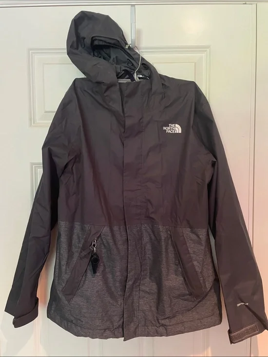 North Face hooded rain jacket. Boys size L (14/16).