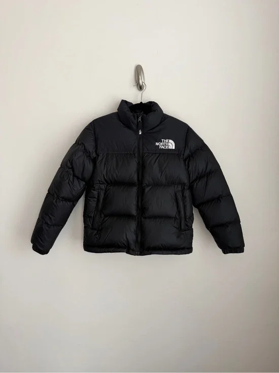 Kids The North Face Retro Nuptse 700 Black Puffer Jacket - Large