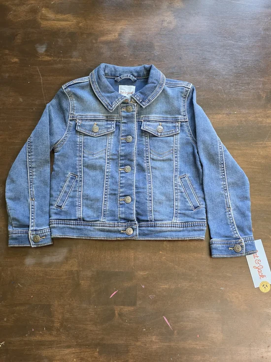 5T Cat & Jack Light Blue Girls' Denim Jacket - Button Front