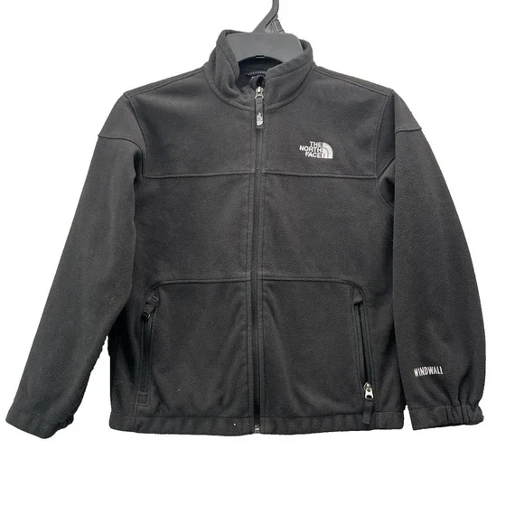 North Face Windwall Jacket Youth Boys Small Black Fleece Outdoor Gorpcore Preppy