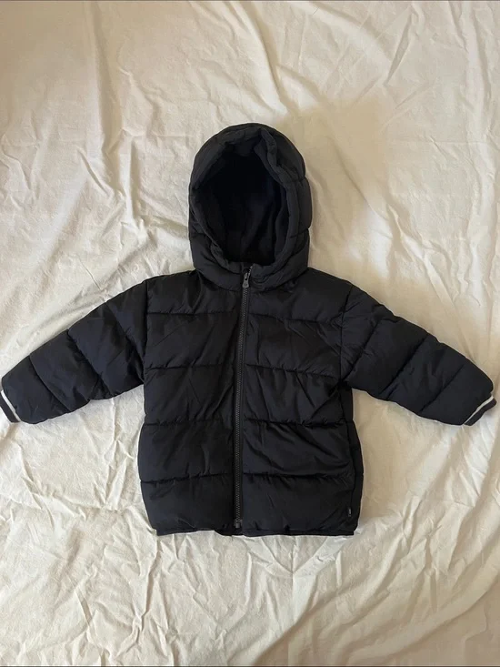 GAP Black Hooded Puffer Coat for Kids