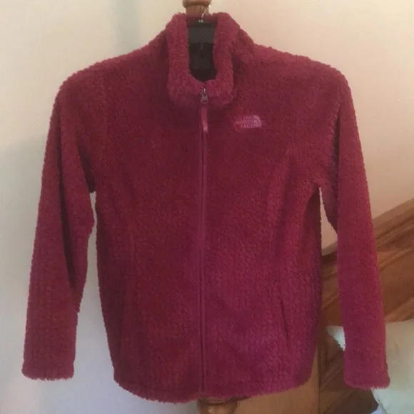 North Face Girls Furry Jacket Size Large 14-16