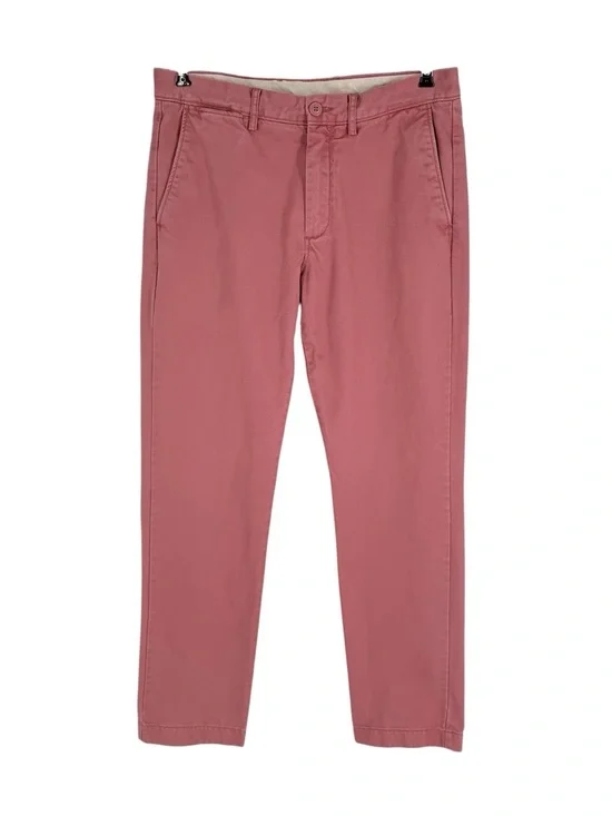 J Crew Broken-In Chino Pants Mens Size 31x32 Pink Cotton Urban Slim Fit