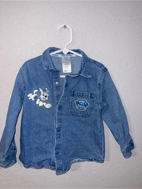 Paw Patrol Denim Jean Jacket in Blue with Patch