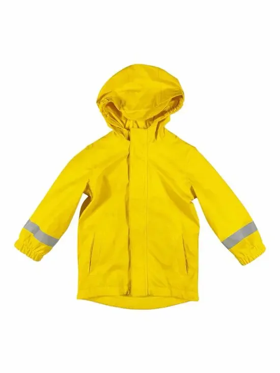 Cat & Jack Yellow Hooded Rain Jacket Toddler size 2
