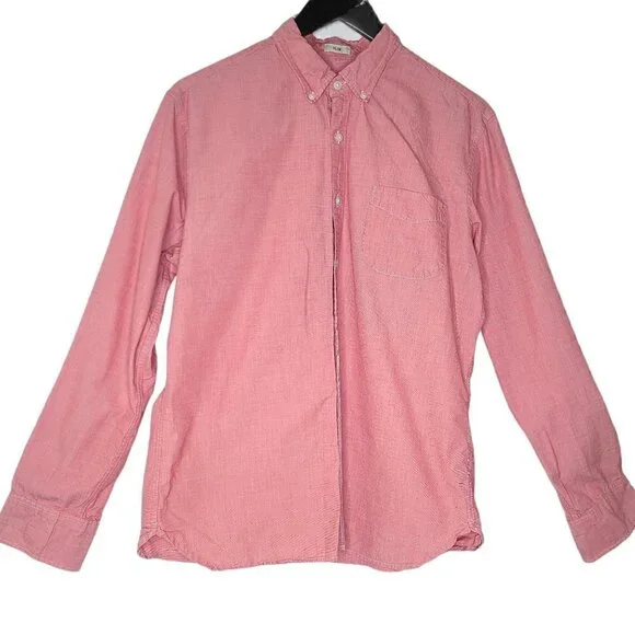 J. Crew Preppy Red Slim Button Down Shirt