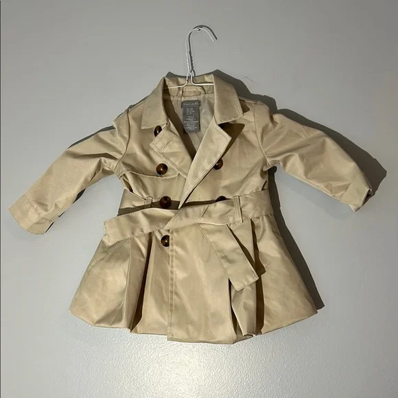 Tahari Kids Cream Double-Breasted Coat‎ 12mon