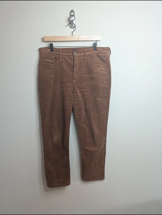 J.Crew Corduroy Pants Size‎ 31 Caramel Tan Straight Leg 98% Cotton