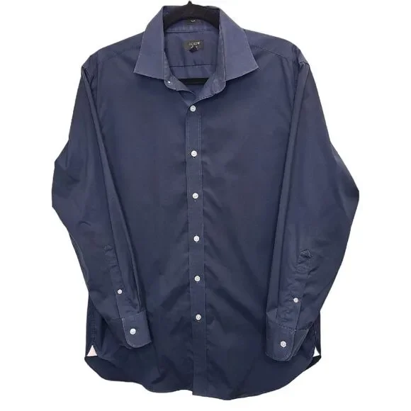 J. Crew Ludlow Slim Fit Navy Blue Button Up 16 / 32
