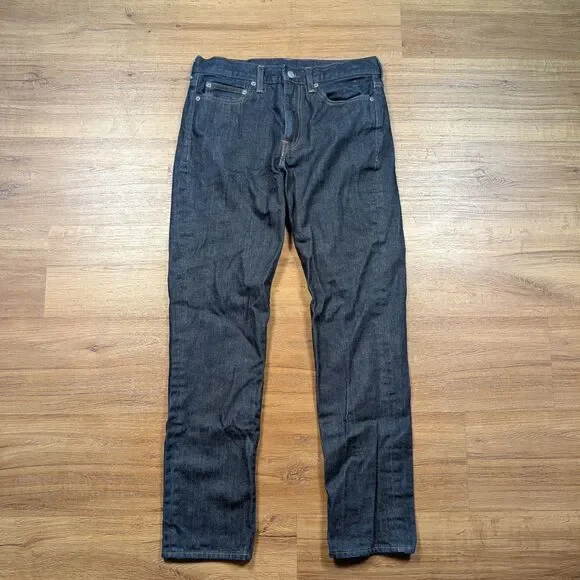 J Crew 770 Jeans Mens 30x32(30) Kaihara Japanese Denim Slim Straight Dark Wash