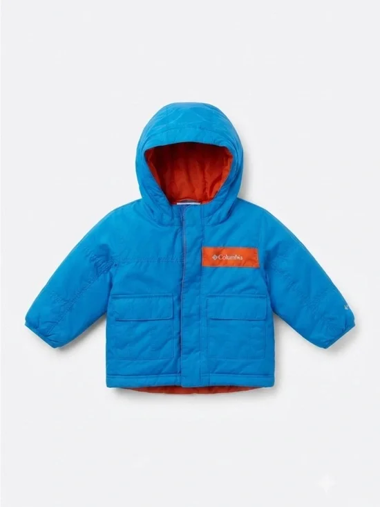 Kids Columbia Vibrant Blue and Orange Outdoor Jacket Size 18m