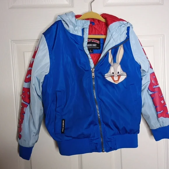 Members Only Kids Girls Boys Space Jam Bugs Bunny A New Legacy Jacket Co…