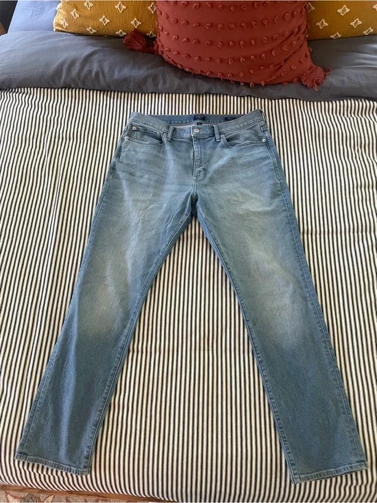 J. Crew Men's Light Wash Slim Straight Jeans