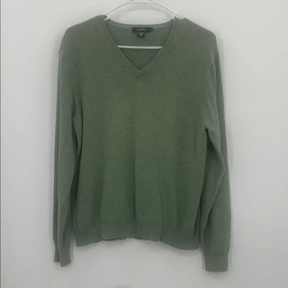 J.Crew Cotton/Cashmere Blend V-Neck Sweater Men’s Size Medium