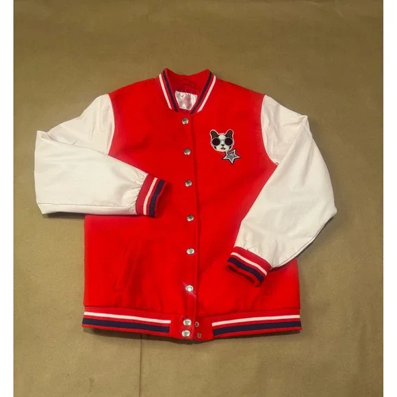 Justice Red Varsity Jacket Kids Size 20