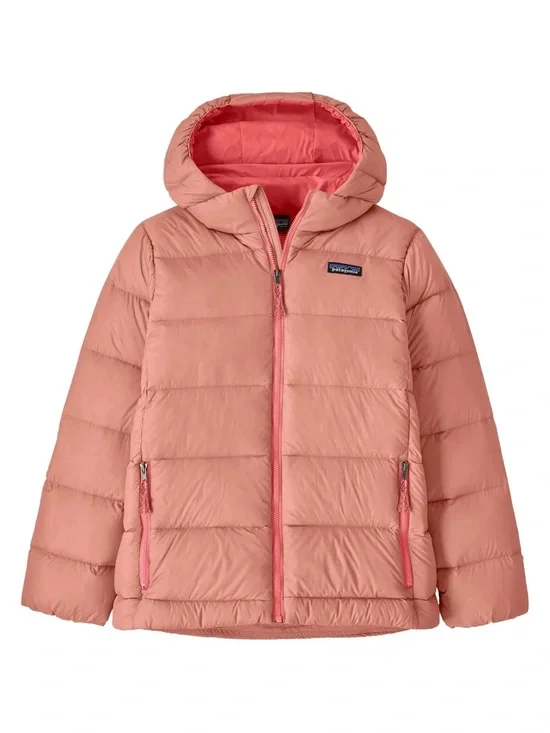 NWT Patagonia Kid's Hi-Loft Down Sweater Hoody Size XL 14 Moment Pink Puffer