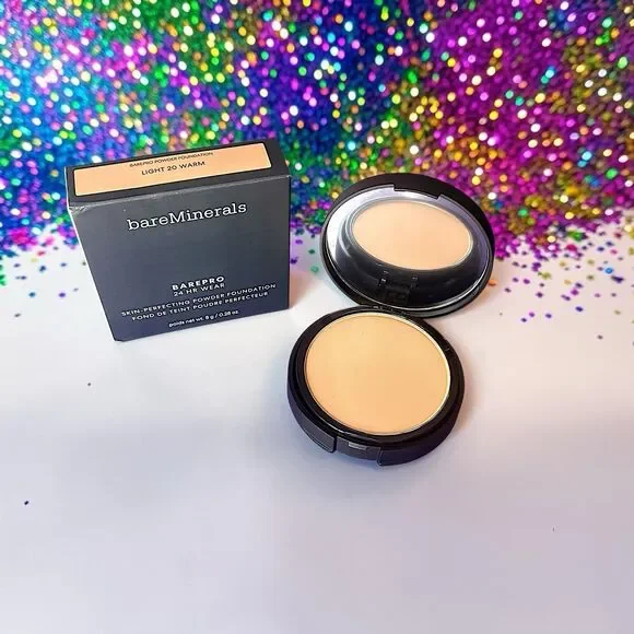 BAREMINERALS BAREPRO 24HR Skin-Perfecting Powder Foundation LIGHT 20 WARM .28oz