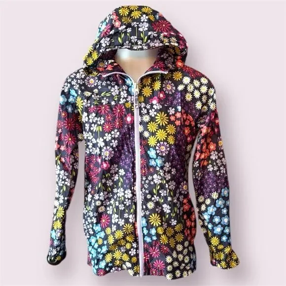 LANDS' END Floral Windbreaker Jacket