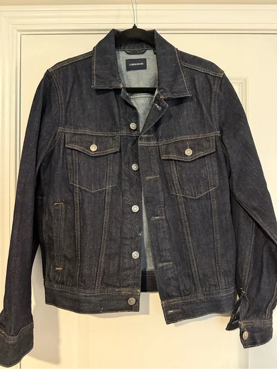 NWOT J Crew Denim Trucker Jacket - Darkwash - Men’s S