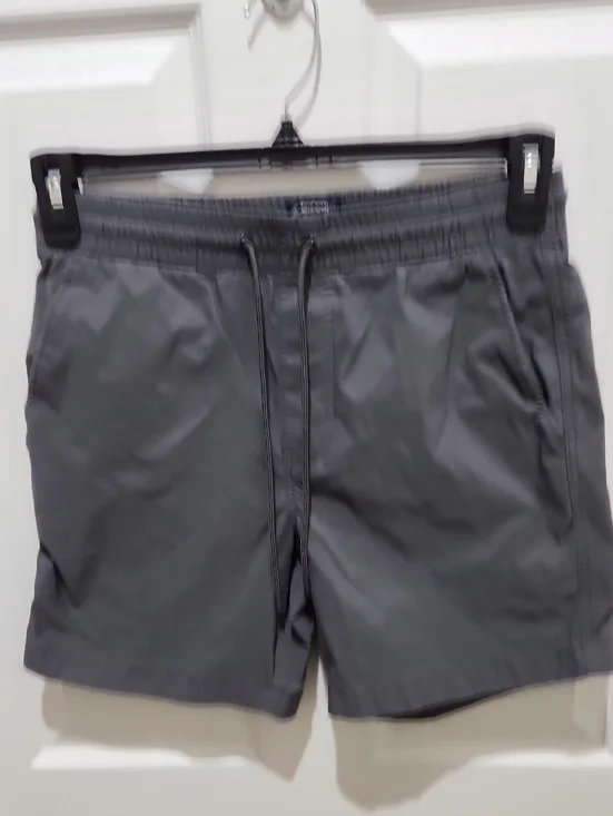 J. Crew Gray Elastic Waist Shorts with Navy Label