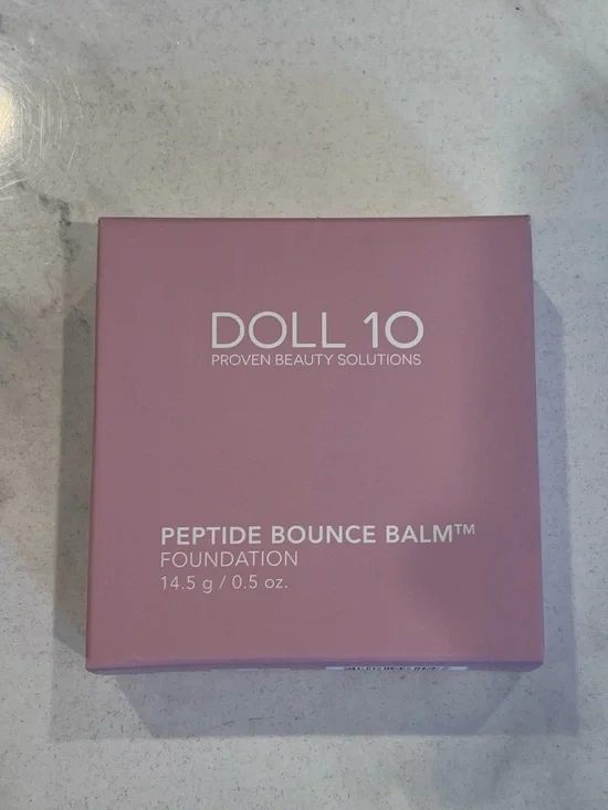 DOLL 10 ~ PEPTIDE BOUNCE BALM FOUNDATION ~ FAIR/LIGHT ~ 0.5 OZ