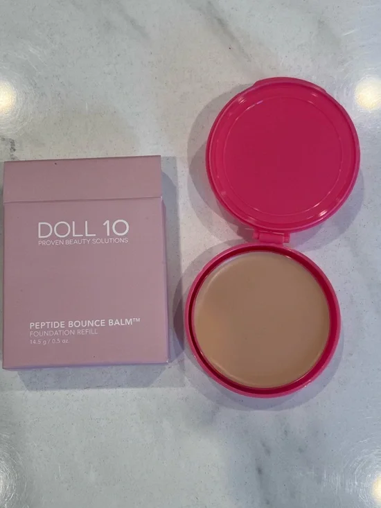DOLL 10 PEPTIDE BOUNCE BALM FOUNDATION SHADE FAIR/LIGHT 0.5 oz. Refill