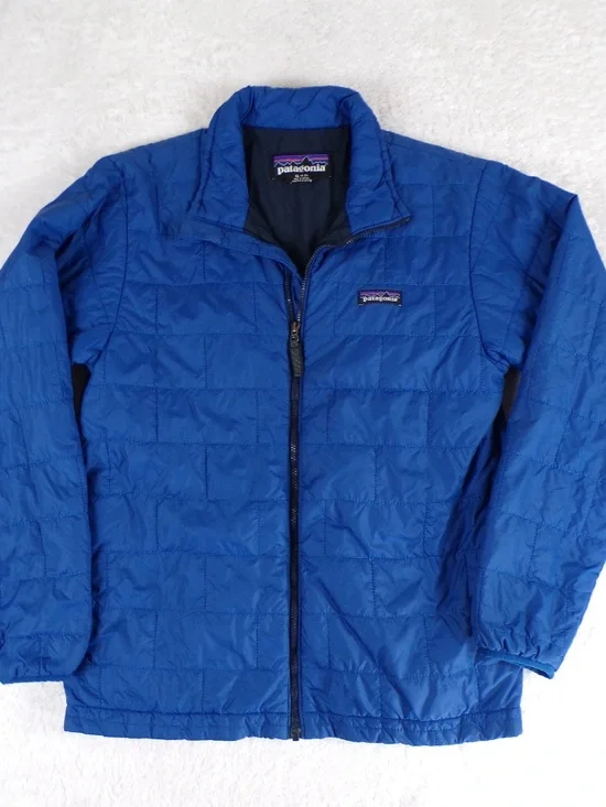 Patagonia Boys' Nano Puff Jacket Size XL /14 Dark Blue