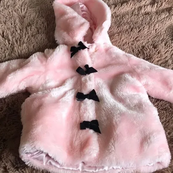 Child’s Pink Faux Fur Coat 2T