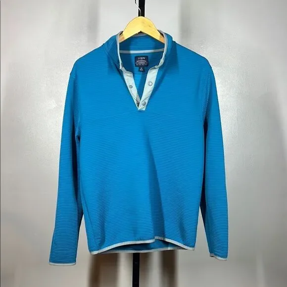 J. Crew Blue Casual Button Down Shirt with Modern Styling