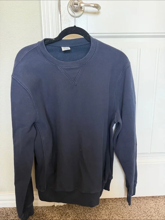 J. Crew Men's Navy Crewneck Sweatshirt