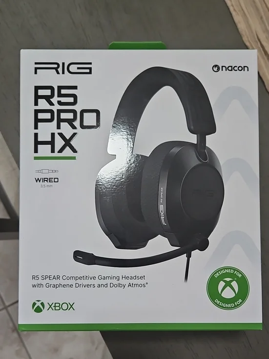 Nacon RIG R5 PRO HX Black Gaming Headset for Xbox New In Box