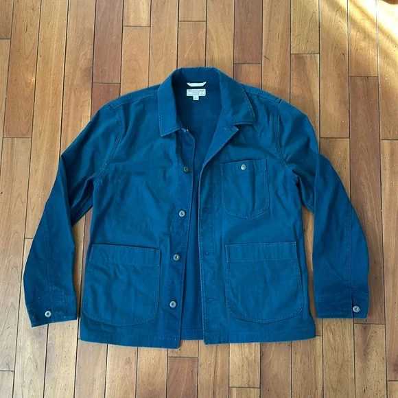 J. Crew Men's Military Field Jacket in Deep Teal Blue