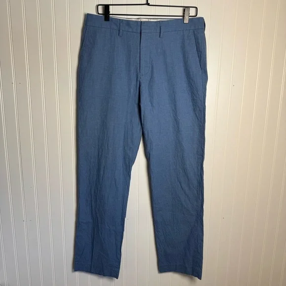 J by J. Crew Tapered Men's Blue Chino Dress Pants 100% Cotton Size 32x32