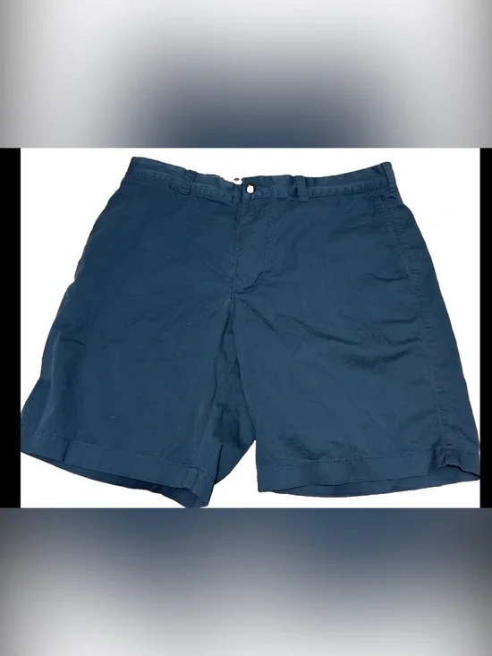 J Crew Mercantile Blue Chino Men’s Stretch Shorts Cotton Pockets 35” X 9” EUC