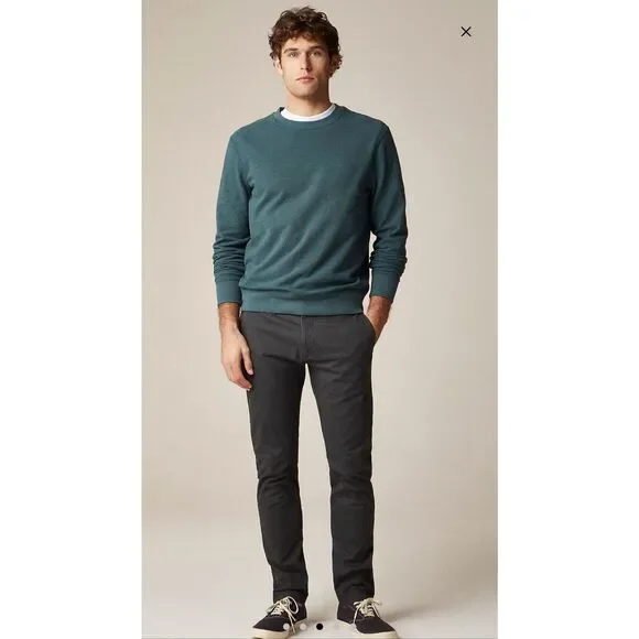 J. Crew 484 Slim-fit stretch chino pant in Onyx Grey  NWT Size 32/32