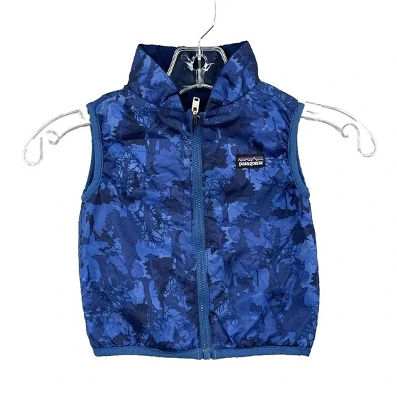 Patagonia Reversible Puffer Vest Baby 12-18 Months Outdoor Hike Camp Winter Gorp