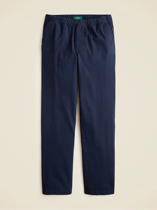 J.Crew Drawstring Pant in Stretch Cotton Blend in Navy Blue Size XS