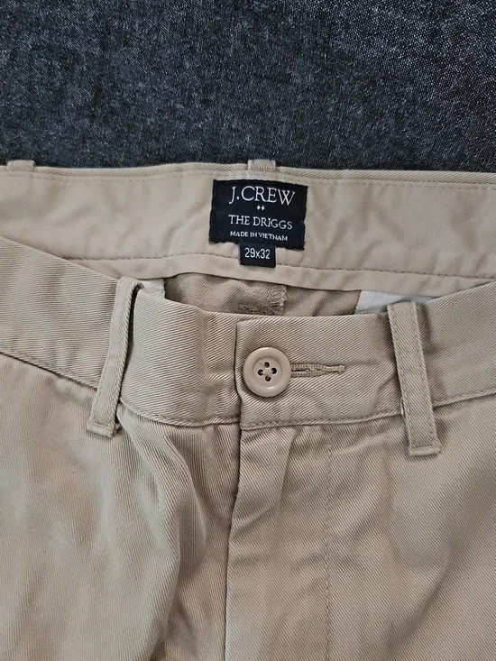 J. Crew The Driggs Chino Pants in Khaki Tan