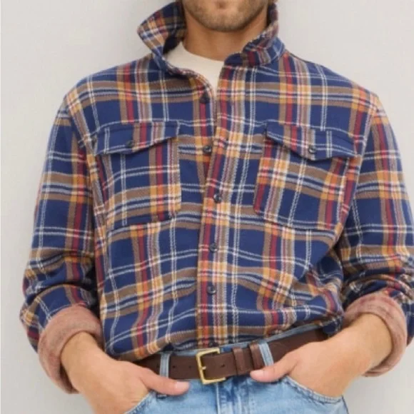 NWT J. Crew Seaboard Soft-Knit Plaid Button Up Shirt