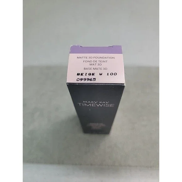 Mary Kay TimeWise Luminous Matte 3D Liquid Foundation Beige W 100 Buildable 1 oz