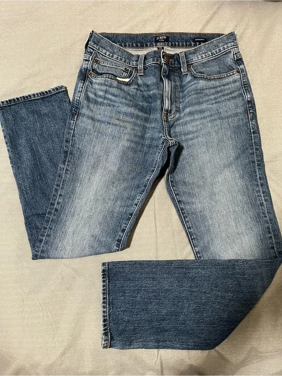 J. Crew Men’s 99% Cotton Light Blue Straight Jeans 29W 30L