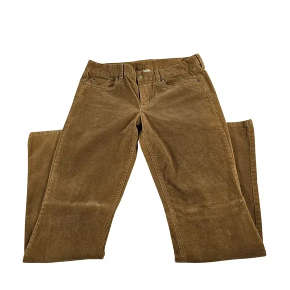 J.‎ Crew 32T Brown Corduroy Favorite Fit Pants Men's Casual 35x32