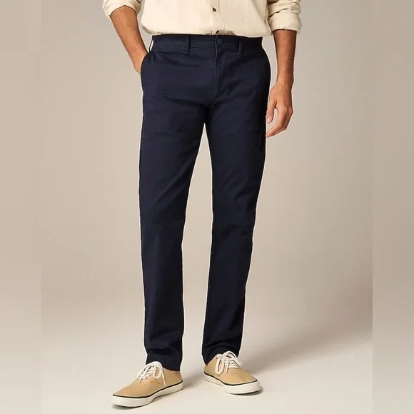 EUC J crew 484 Slim-fit tech oxford pant navy blue 28x32