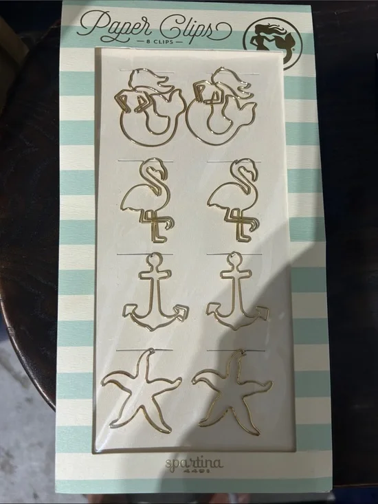 Spartina 449 Gold Nautical Paper Clips Set