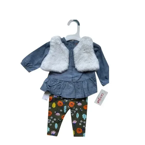 Beautiful Cat & Jack little girls outfit, NEW Size 0-3 month