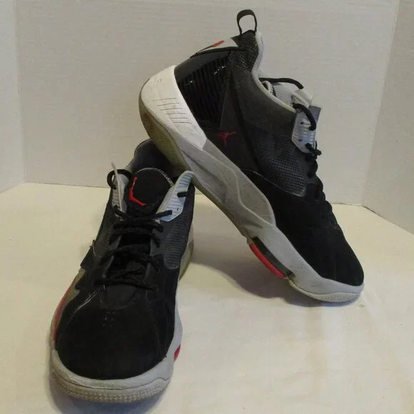 Jordan Shoes Men Size 12 Black Red Gray White Athletic Basketball Shoes