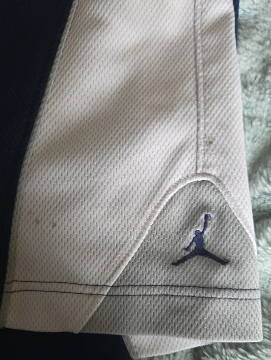 Jordan White and Navy Mesh Athletic Shorts, SIZE XL